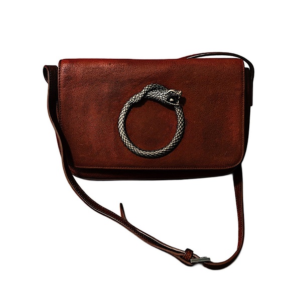 Authentic Saint Laurent Hedi Slimane Leather Serpent Crossbody Bag - Picture 1 of 13